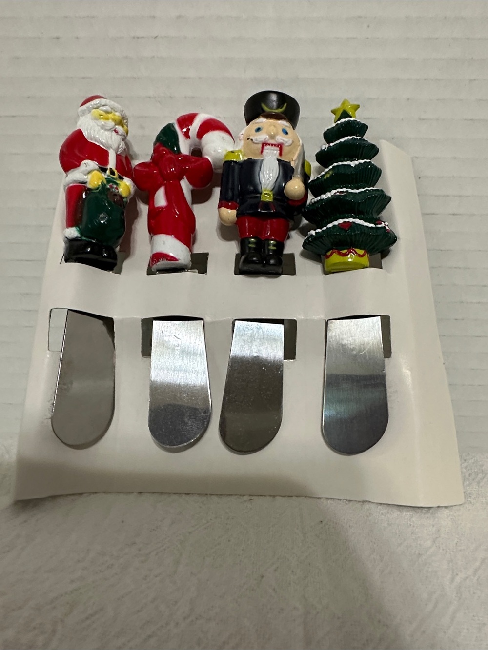 Vintage Stainless Steel Christmas Spreaders for Butter or Cheese